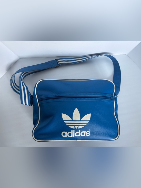 adidas Handbags - Vintage Adidas Originals Airliner Messenger Bag - Royal Blue & White Trefoil